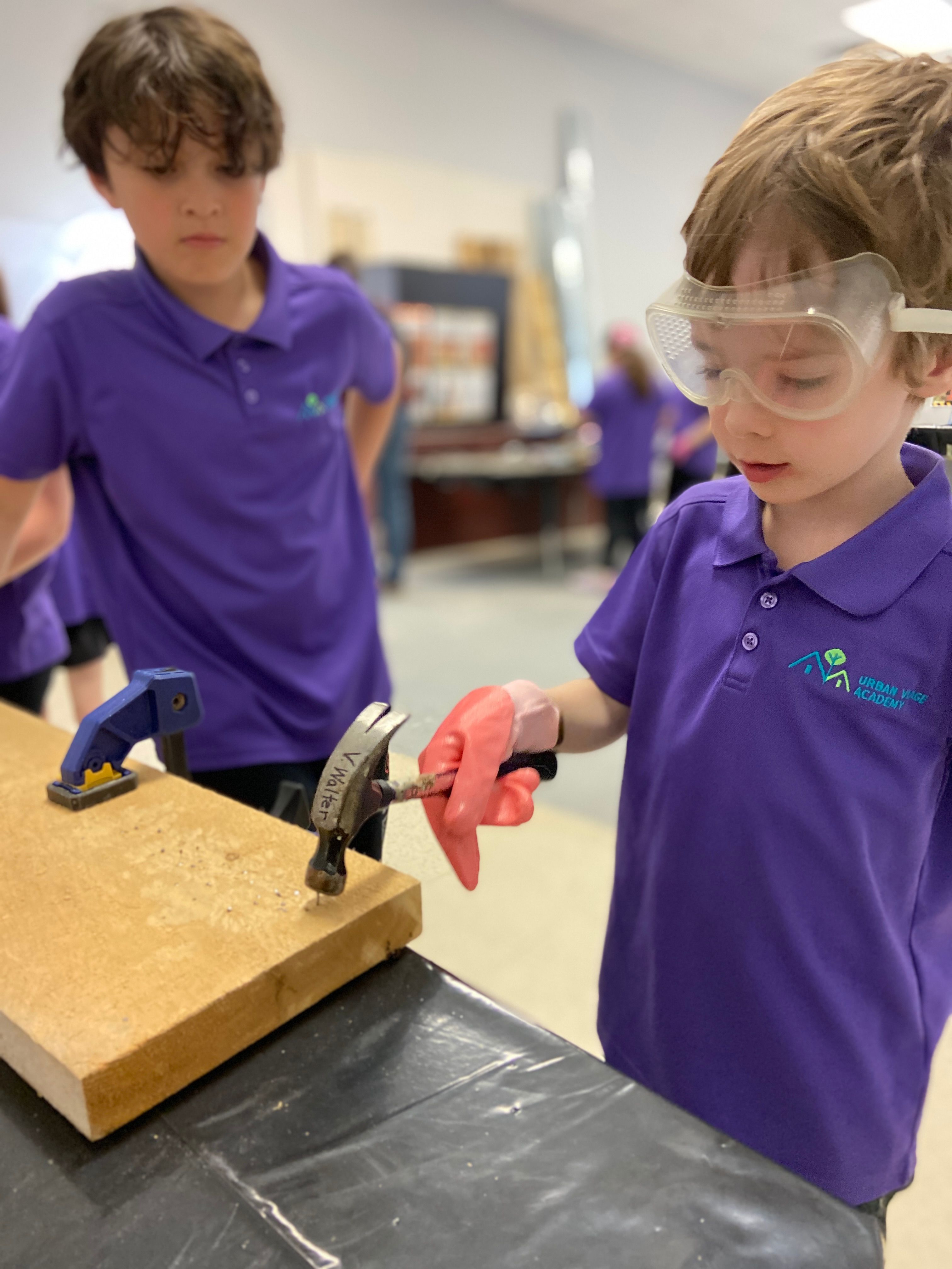 Students building things